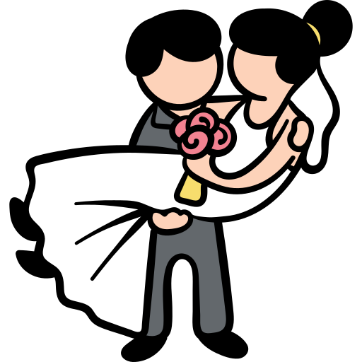 Icono pareja de boda